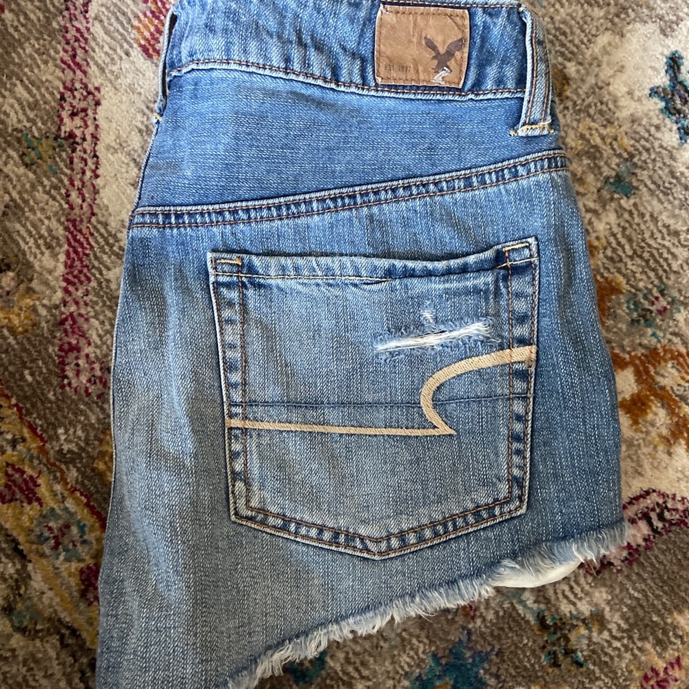 American Eagle Light Wash Denim Shorts